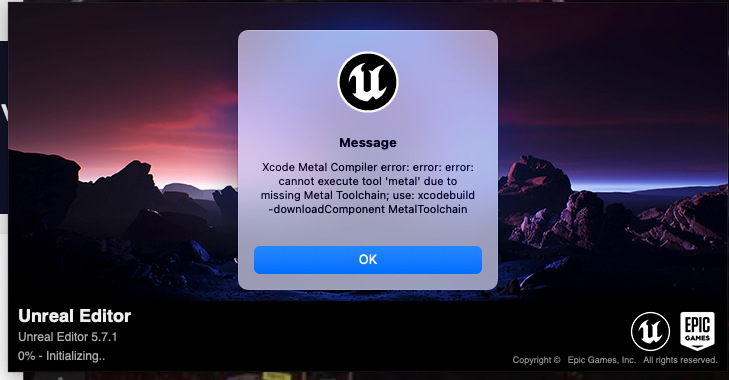 Fix Xcode Metal Compiler on Unreal Engine 5.7 - Just Another Dang Blog