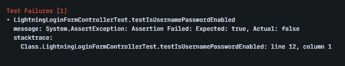 How To Fix Unit Test Failures for LightningLoginFormControllerTest ...